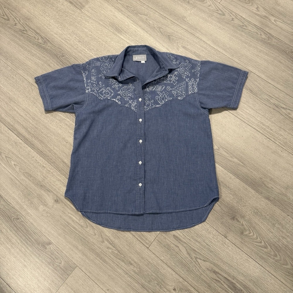 Vintage Expressions For Joyce Blouse Lightweight Button Down - Picture 2 of 10